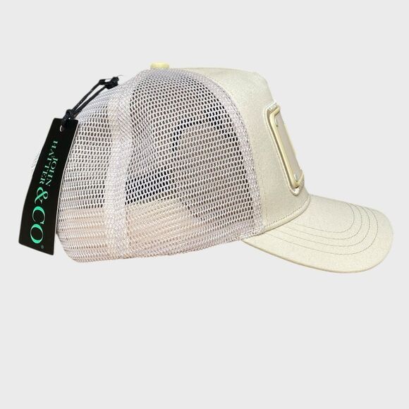 NWT John Hatter & Co VIP Trucker Hat Cap Ivory/Cream Adjustable Unisex Streetwea main image 14